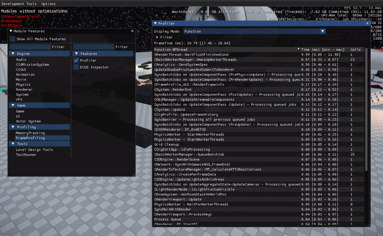Star Citizen Profiling Tools